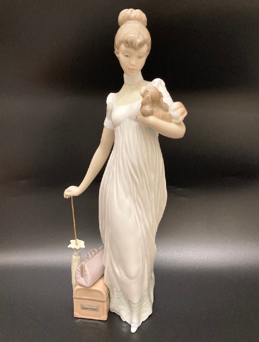 1円～ リヤドロ #4893 「仔犬とお散歩」 フィギュリン Lladro/陶器